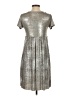 Piazza Italia Metallic Silver Cocktail Dress Size S - photo 2