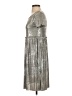 Piazza Italia Metallic Silver Cocktail Dress Size S - photo 5