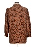 Unbranded Animal Print Brown 3/4 Sleeve Blouse Size L - photo 2