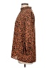 Unbranded Animal Print Brown 3/4 Sleeve Blouse Size L - photo 5