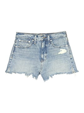 Madewell Relaxed Denim Shorts in Madera Wash: Side-Slit Edition (view 1)