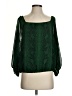 Vince Camuto 100% Polyester Green 3/4 Sleeve Blouse Size XS - photo 1