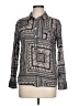 Tommy Hilfiger Print Gray Long Sleeve Blouse Size L - photo 1