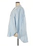 Lane Bryant 100% Lyocell Stripes Blue 3/4 Sleeve Button-Down Shirt Size 22 - 24 Plus - photo 5