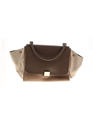 Céline Leather Satchel (view 1)