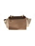 Céline 100% Leather Color Block Tan Brown Leather Satchel One size (estimated) - photo 3