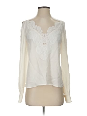 Tahari Long Sleeve Silk Top (view 1)