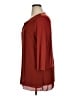 Lyssé 100% Polyester Burgundy 3/4 Sleeve Blouse Size XL - photo 5