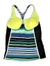 Assorted Brands Stripes Green Swimsuit Top Size M (estimated) - photo 2