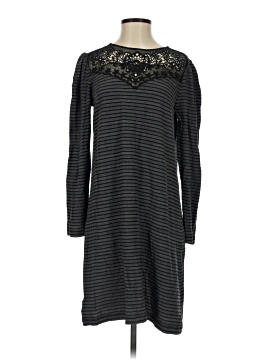 ann taylor loft black lace dress Ann Taylor LOFT Navy Floral Embroidered Long Sleeve Dress  SilkRoll