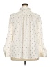Ann Taylor 100% Polyester Hearts Ivory Long Sleeve Blouse Size XXL - photo 2
