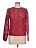 INA 100% Polyester Burgundy Long Sleeve Blouse Size L - photo 1