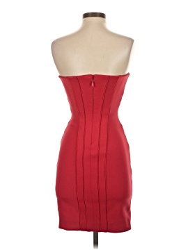 bebe red bodycon dress Bebe Women's Foiled Bandage Plunge Neck Midi Dress