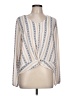 Pink Republic Ivory Long Sleeve Blouse Size L - photo 1
