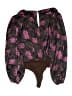 Dee Elly 100% Polyester Brown Long Sleeve Blouse Size L - photo 2
