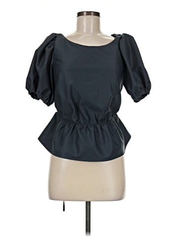 Line & Dot Short Sleeve Blouse (view 1)