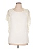 WD.NY Ivory Short Sleeve Top Size XL - photo 1