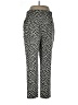 Akris Punto 100% Baumwolle Chevron-herringbone Silver Ivory Casual Pants Size 12 - photo 2