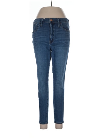 Madewell Petite 10" High-Rise Roadtripper Supersoft Jeans in Playford Wash (view 1)
