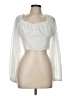 Shein 100% Polyester White 3/4 Sleeve Blouse Size 8 - photo 1