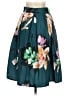 Chicwish 100% Polyester Floral Teal Casual Skirt Size XS - photo 2