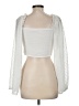 Shein 100% Polyester White 3/4 Sleeve Blouse Size 8 - photo 2