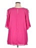 Cato 100% Polyester Pink Short Sleeve Blouse Size XL - photo 2
