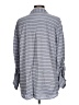 BeachLunchLounge 100% Viscose Stripes Gray Long Sleeve Button-Down Shirt Size L - photo 2