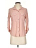 Guess Pink 3/4 Sleeve Button-Down Shirt Size XS - photo 1