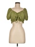 Shein 100% Polyester Green Short Sleeve Top Size 6 - photo 1