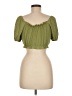 Shein 100% Polyester Green Short Sleeve Top Size 6 - photo 2