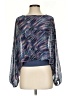 Last Tango 100% Polyester Blue Long Sleeve Blouse Size XS - photo 1