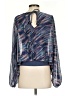 Last Tango 100% Polyester Blue Long Sleeve Blouse Size XS - photo 2