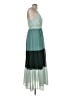 Slate & Willow 100% Polyester Color Block Teal Cocktail Dress Size L - photo 4