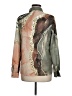 Shein Print Gold Long Sleeve Blouse Size 6 - photo 2