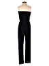 Black Halo Solid Black Jumpsuit Size 4 - photo 2