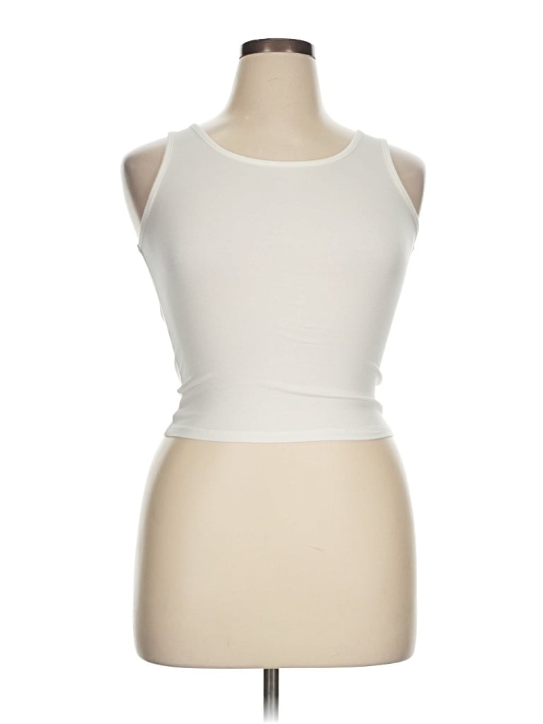 Pre-owned Habitual Sleeveless T-shirt In Ivory