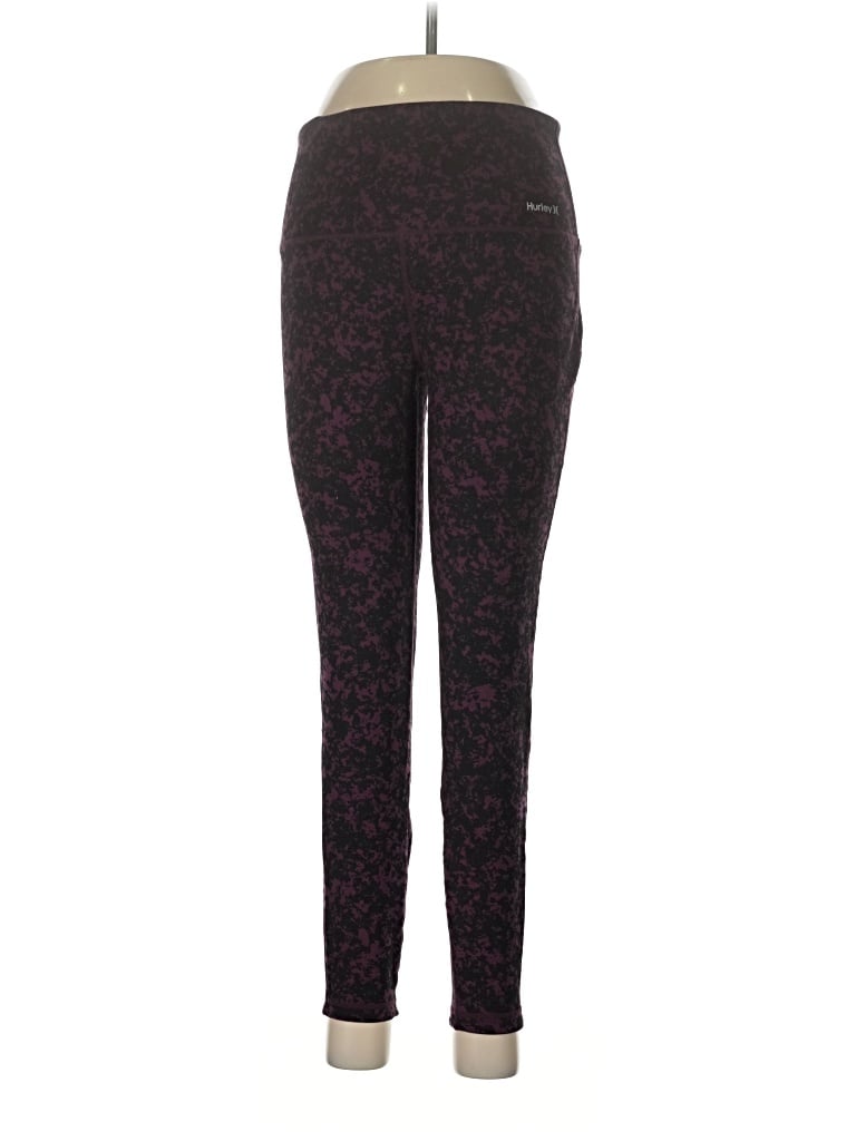 Pre-owned Hurley Casual Pants In Burgundy