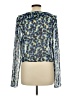 Topshop Blue Long Sleeve Blouse Size 10 - photo 2