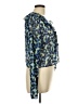 Topshop Blue Long Sleeve Blouse Size 10 - photo 4