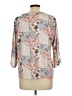 Above and Beyond Floral Tan 3/4 Sleeve Blouse Size L - photo 2