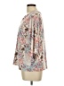 Above and Beyond Floral Tan 3/4 Sleeve Blouse Size L - photo 5