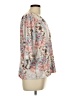 Above and Beyond Floral Tan 3/4 Sleeve Blouse Size L - photo 4
