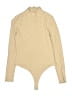 Privacy Please 100% Cotton Tan Bodysuit Size M - photo 1