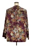 Solange 100% Polyester Floral Paisley Multi Color Burgundy Long Sleeve Blouse Size 18 - 20 - photo 2