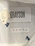 Grayson 100% Cotton Stars White Long Sleeve Blouse Size Lg (4) - photo 7
