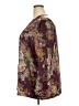 Solange 100% Polyester Floral Paisley Multi Color Burgundy Long Sleeve Blouse Size 18 - 20 - photo 5