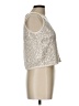 Jocelyn Silver Sleeveless Blouse Size L - photo 4