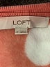 Ann Taylor LOFT 100% Polyester Hearts Pink Sweatshirt Size M - photo 7