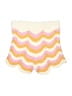 L Space 100% Cotton Chevron-herringbone Yellow Shorts Size S - photo 2